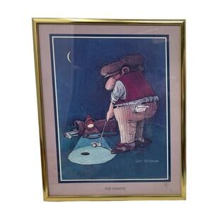 Gary Patterson THE FANATIC 10x8 Art Print Thought Factory Humorous Golf Framed